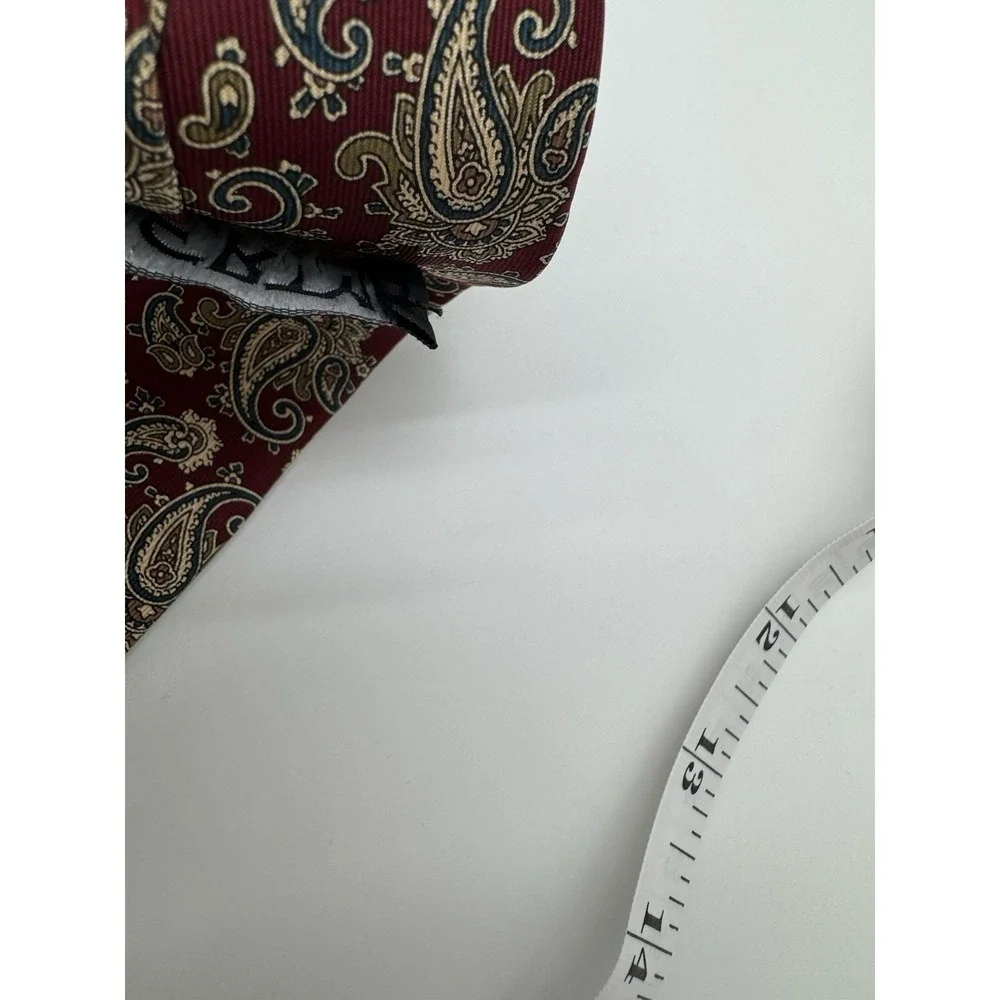 Liberty of London Paisley Silk Tie Red Blue Gold Classic Neck Tie‎ Made in USA